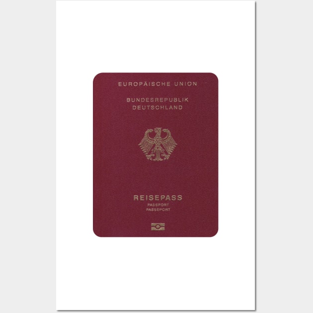 Germany Passport Wall Art by Islanr